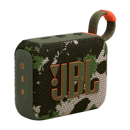 JBL Go 4 Wireless Ultra Portable Bluetooth Speaker with Water & Dust Proof, Type C, Without Mic- Squad