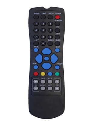 DTH Remote, Compatible with Sun Direct DTH Remote Control-Old Remote Functions Must Be Exactly Same (Color Multicolor)