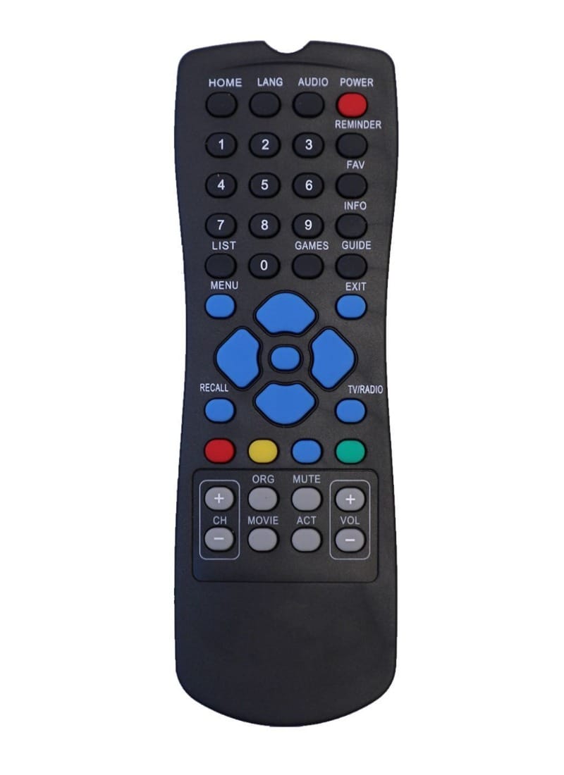 DTH Remote, Compatible with Sun Direct DTH Remote Control-Old Remote Functions Must Be Exactly Same (Color Multicolor)