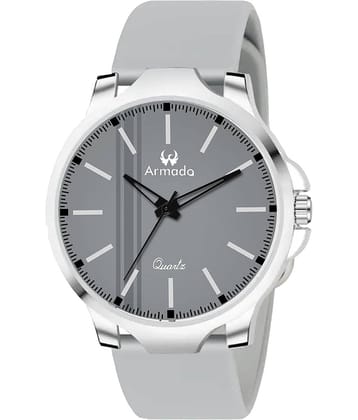 Armado Light Grey Silicon Analog Men's Watch