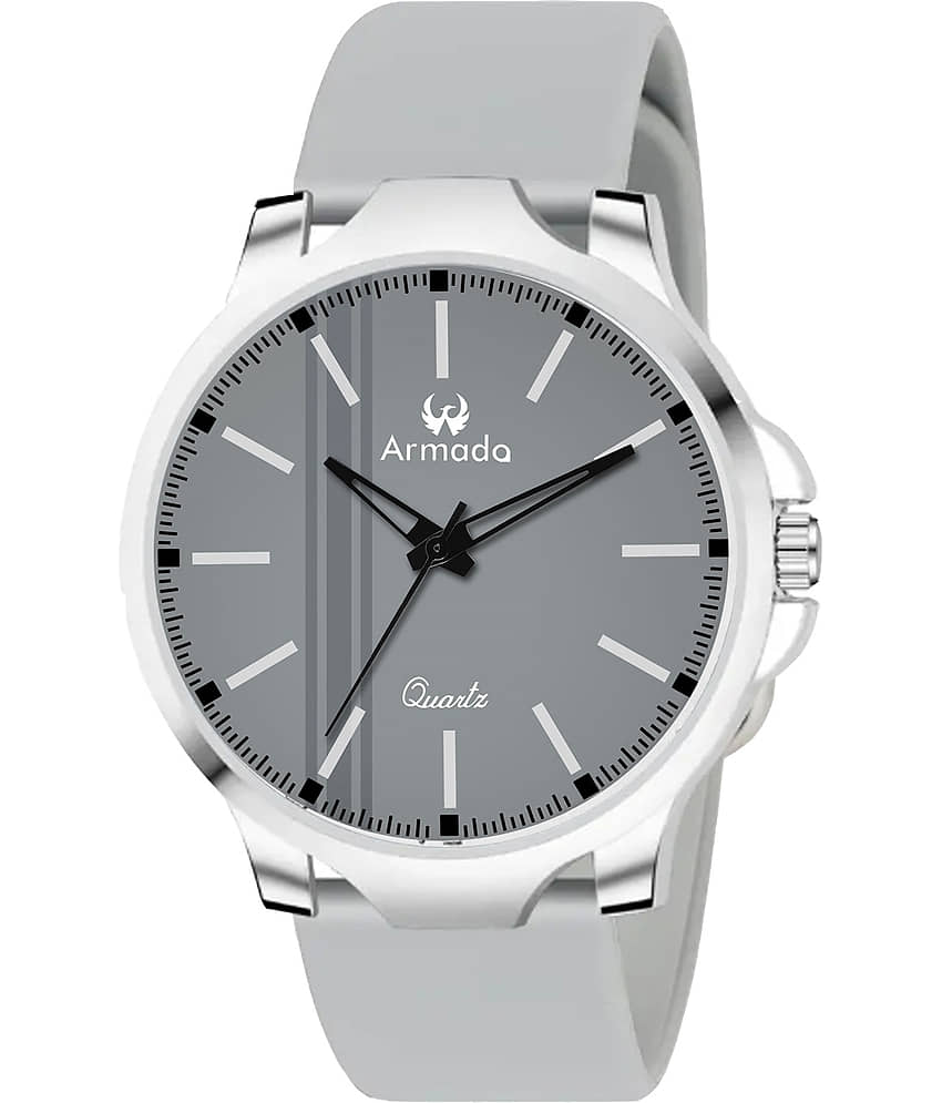 Armado Light Grey Silicon Analog Men's Watch