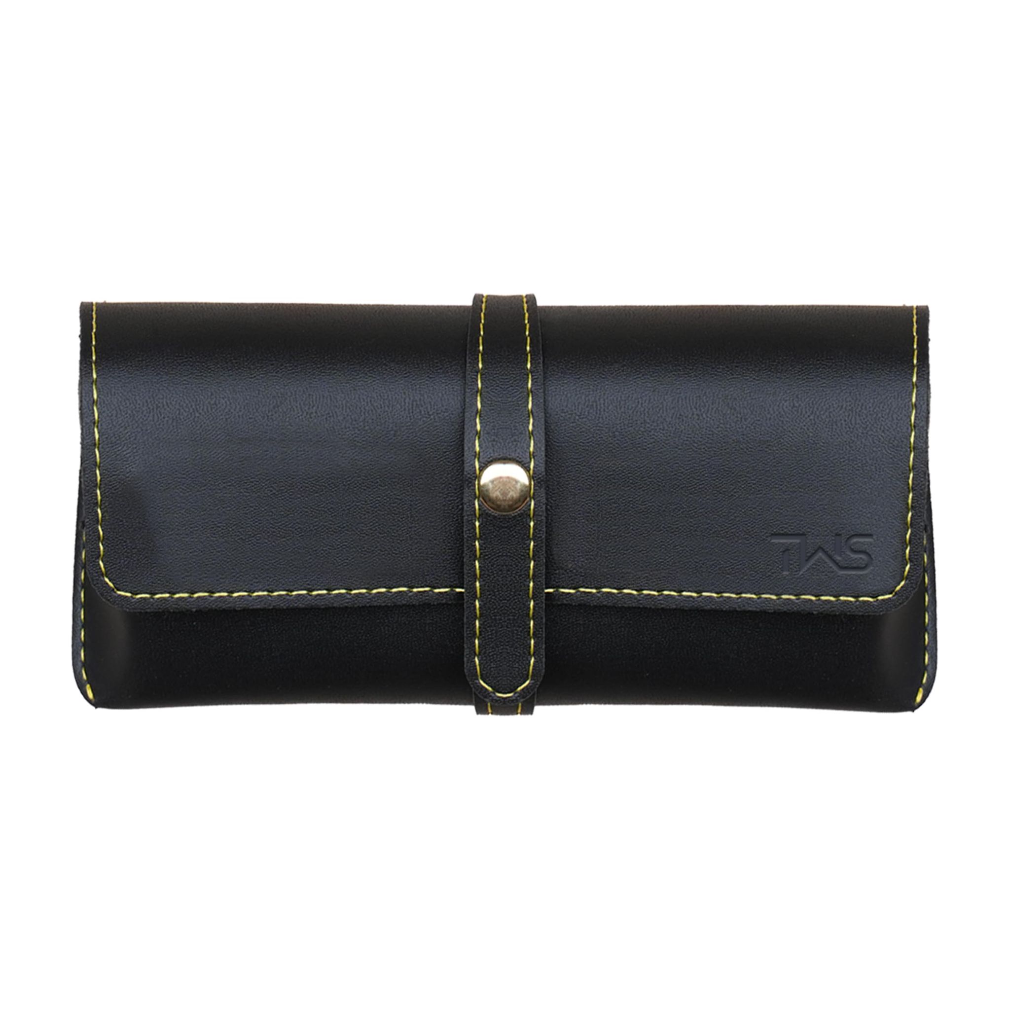The Wallet Store Leather Eyewear Case for Men & Women Specs Cover - Black