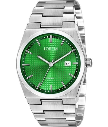 Lorem Silver Stainless Steel Analog Mens Watch