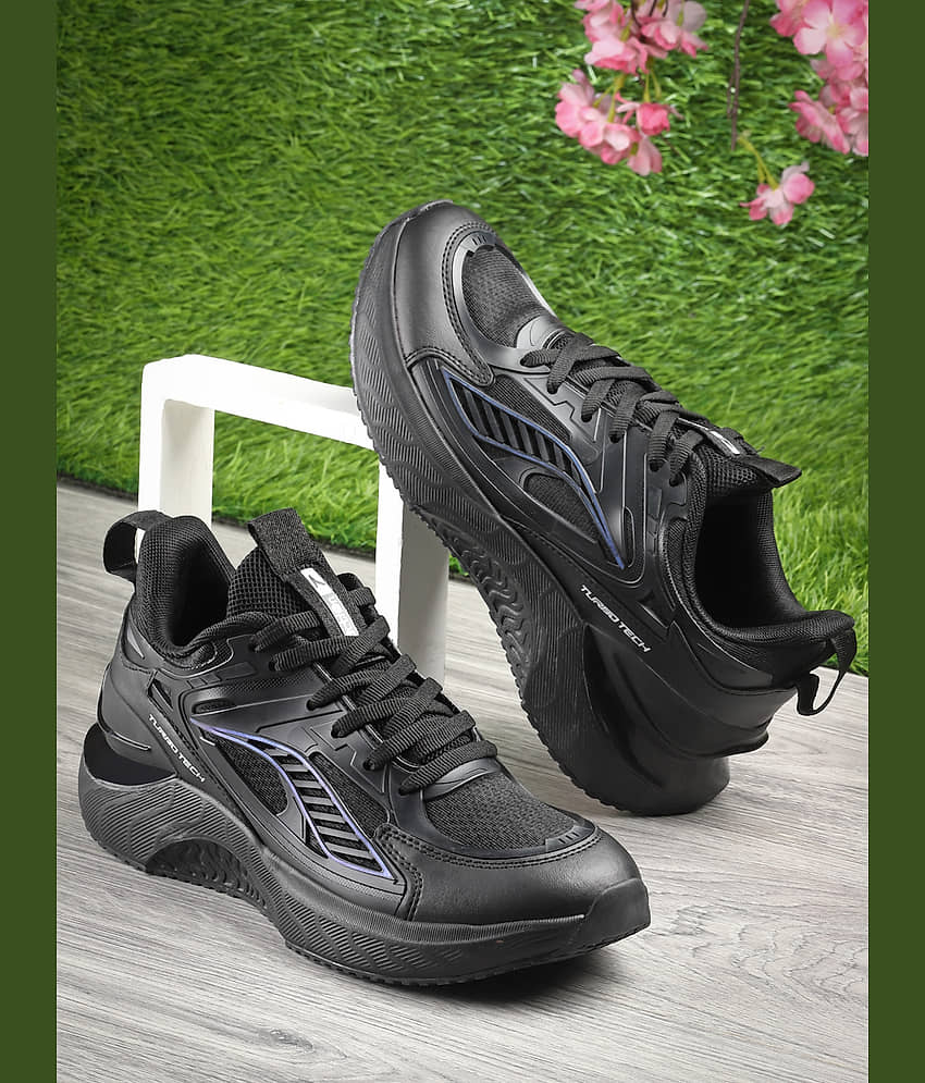Action Breathable For Men Black Men's Sports Running Shoes