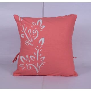 Floral Applique Magenta Pink Cushion Cover
