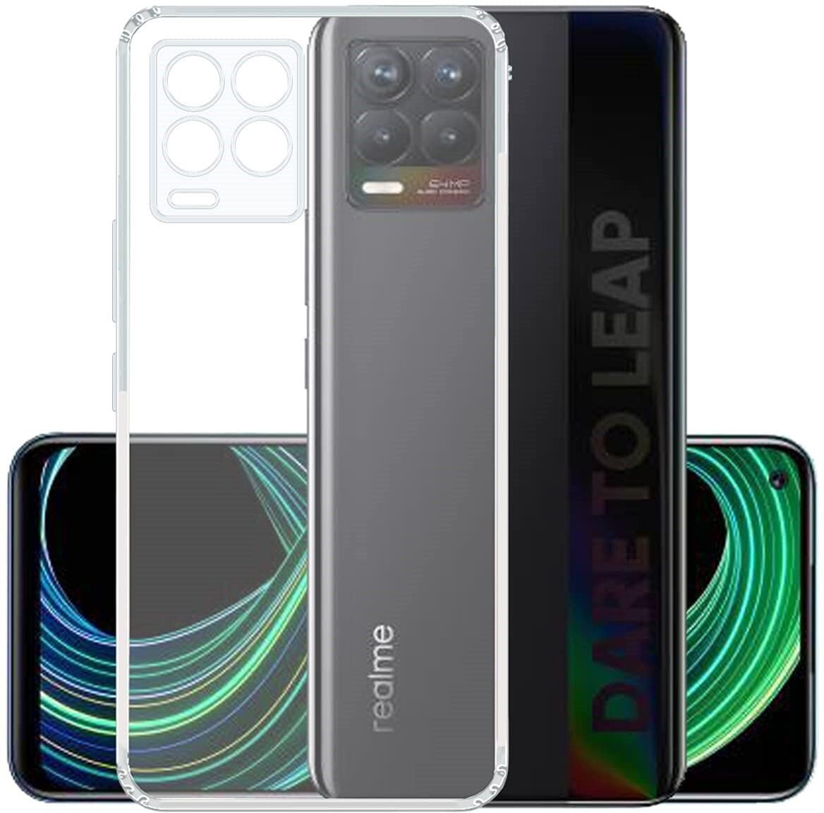 PLUGTECH TPU Ultra Hybrid Clear Camera Protection Back Cover Case for Realme 8 4G,Realme 8 Pro 4G