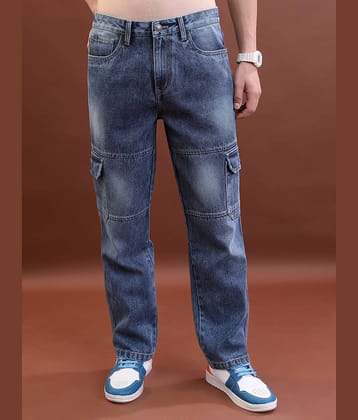 Highlander Straight Solid Men's Jeans - Blue ( Pack of 1 )