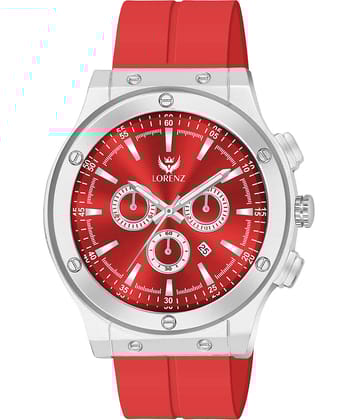 Lorenz Red Silicon Analog Men's Watch