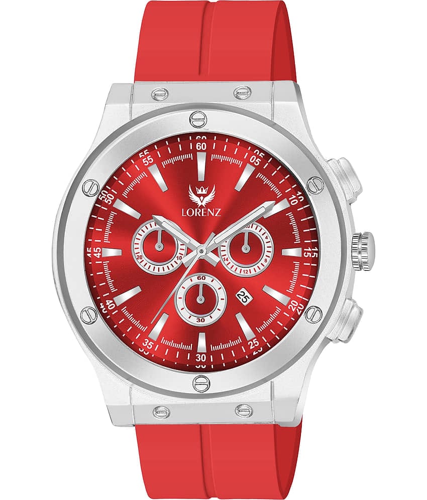 Lorenz Red Silicon Analog Men's Watch