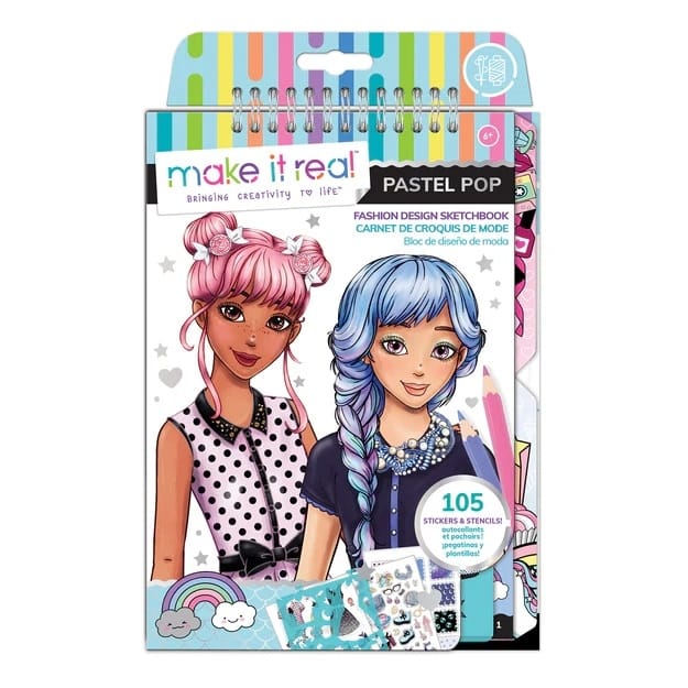 Make It Real- Fashion Design Sketchbook: Pastel Pop!