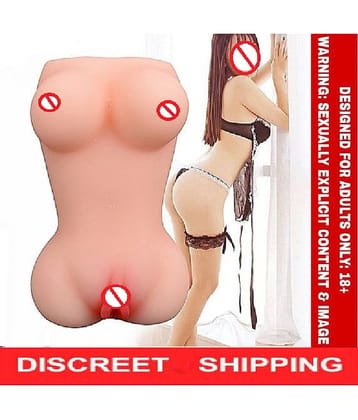 Half Body Silicone Pocket Pussy Sex Doll With Breast And PussyFor Masturbation Toy
