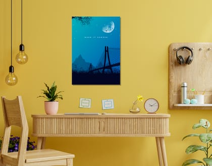 "MAKE IT HAPPEN"- Shiny & Sturdy Metallic Poster  Art That Pops & Sticks-A3