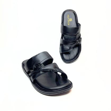 Crusader Leather Slippers-6