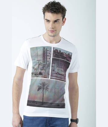 Huetrap Pack of 1 Cotton Regular Fit Men's T-Shirt ( White )