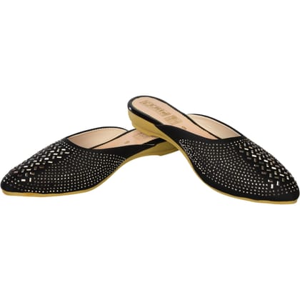 ELITE Women's Rhinestone | Embellished | Mule Sandals
