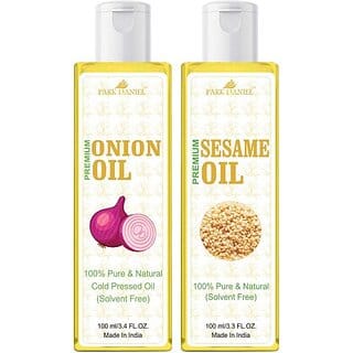 PARK DANIEL Onion Oil &amp; Sesame Oil Combo Pack Of 2 bottle of 100 ml(200 ml) (200 ml)