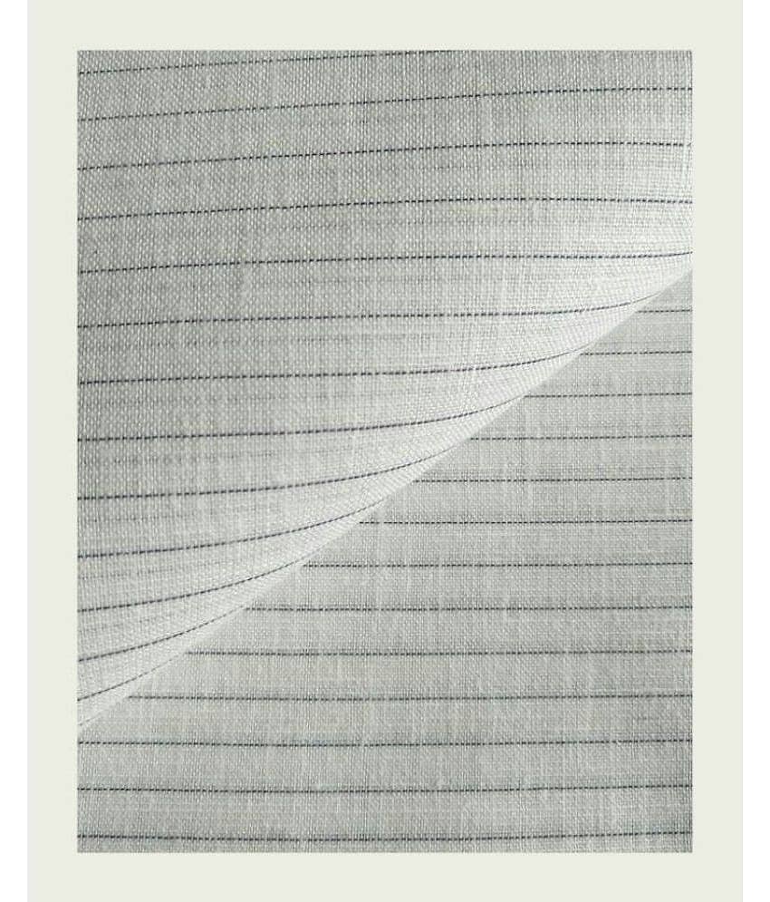 Makhanchor - Grey Linen Men's Unstitched Shirt Piece ( Pack of 1 )