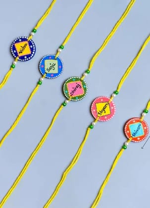 The brown box Bhaiya Bhabhi Rakhi Making Material or Rakhi Making kit DIY Kit Craft Kit Art and Craft Kit