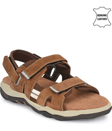 Fashion Victim Tan Suede Floater Sandals
