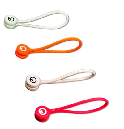 Loki - Reusable Silicone Magnetic Cable Ties (Set of 4 Colours)