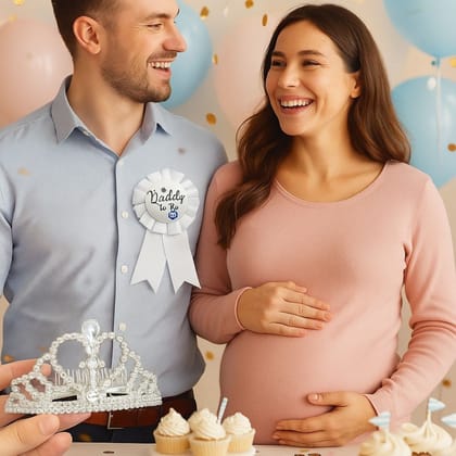 Dad to Be Award Button White - 1PC