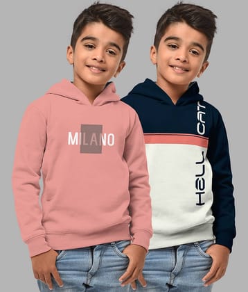 HELLCAT Pack of 2 Boys Cotton Blend Sweatshirt ( Multicolor2 )