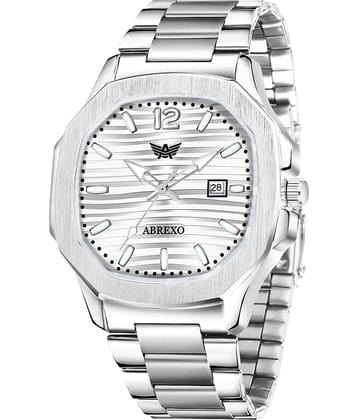 Abrexo Silver Stainless Steel Analog Men's Watch