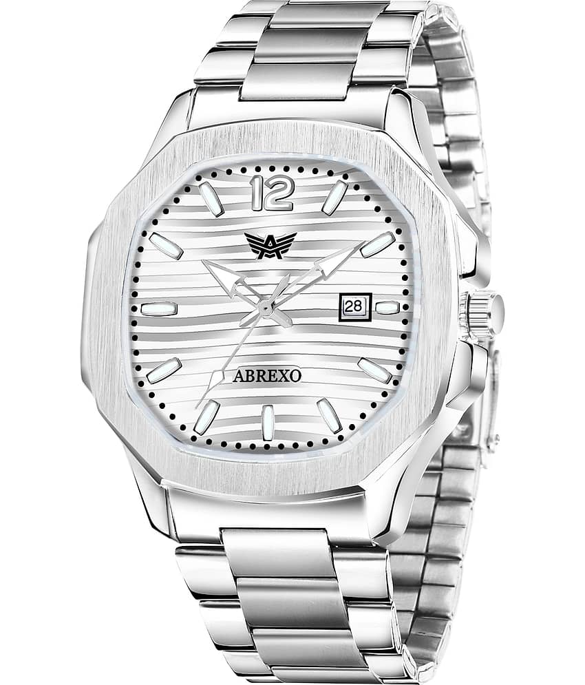 Abrexo Silver Stainless Steel Analog Men's Watch