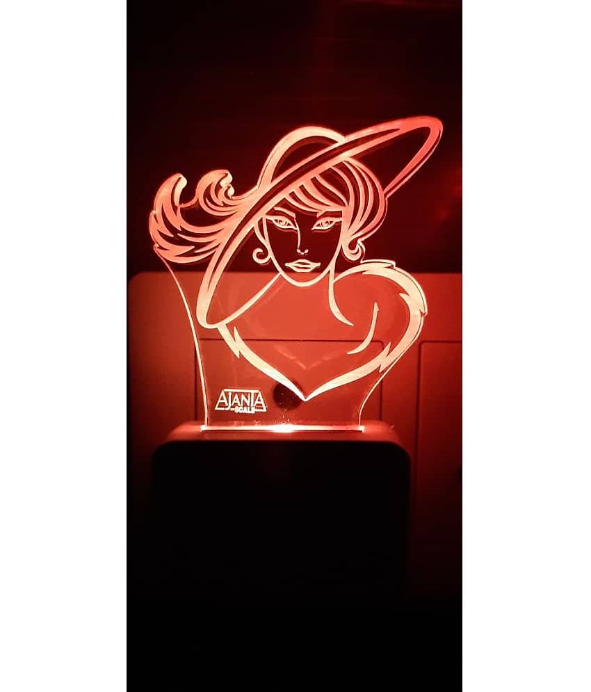 SUPER AJANTA FANCY GIRL 2062 Night Lamp Multi - Pack of 1