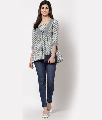 Kbz Women's Cotton Empire Top ( Multicolor )