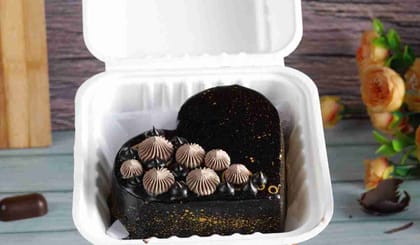 Kk chocolate truffle heart cake bento [200 gms]