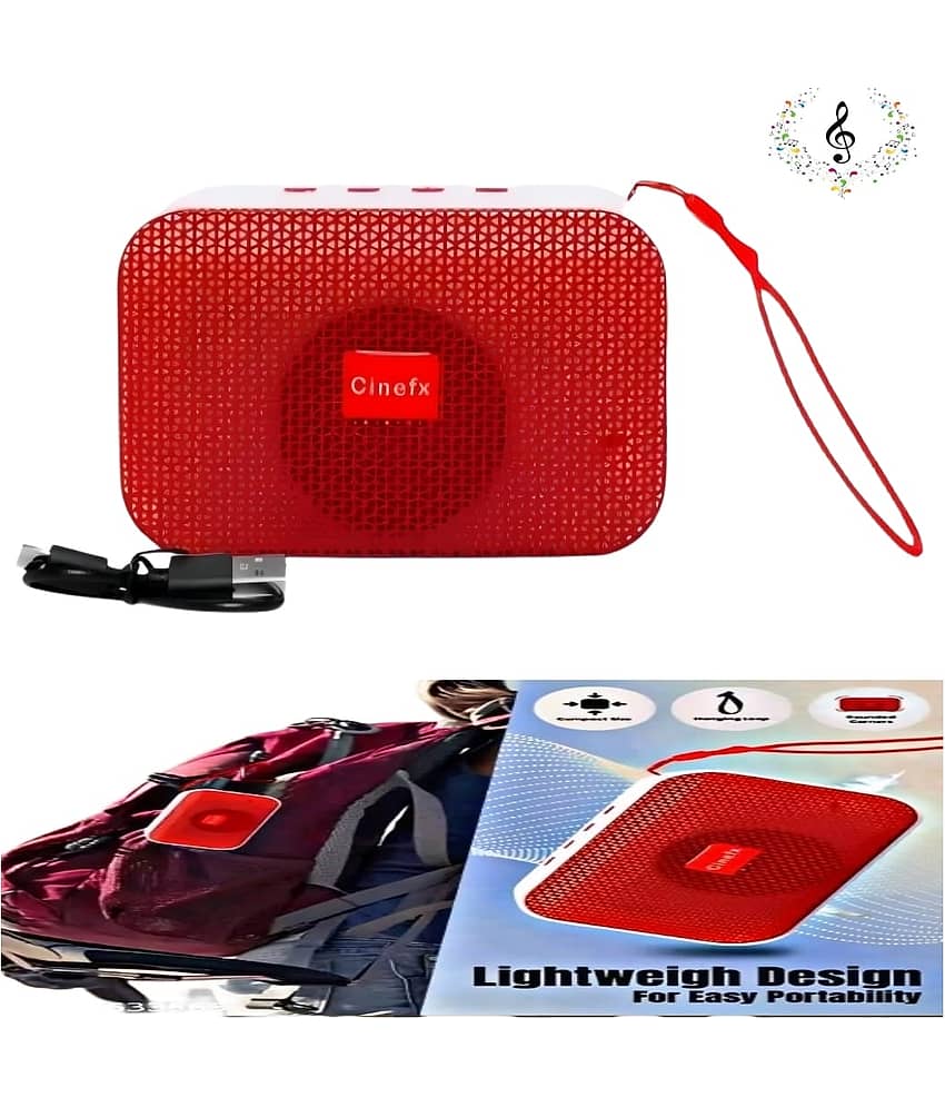 CHARKEE Bluetooth Speaker  5 W Bluetooth Speaker Bluetooth V 5.0 with USB Playback Time 3 hrs Assorted