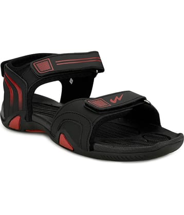 Campus Black Suede Sandals