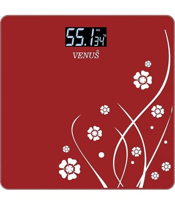 Venus Electronic Digital LCD Body Weighing Scales EPS-2001 Red