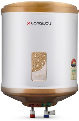 Longway Superb 10 Liters 5 Star Rated Automatic Instant Water Heater for Home | Water Geyser | Electric Geyser with Multiple Safety System & Anti-Rust Coating | 5 Years Warranty on Tank | Ivory Longway Superb 10 Liters 5 Star Rated Automatic Instant Wate