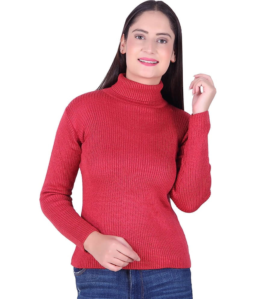 Ogarti Woollen Red Pullovers - Single