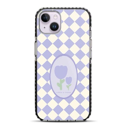 Checkered Bloom iPhone 14 Plus Stride Phone Case-Stride