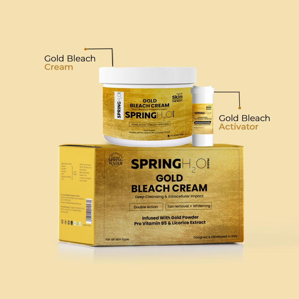 Spring H2O Gold Bleach Cream - For All Skin Types