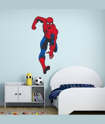 Wallzone Spiderman Sticker ( 70 x 75 cms )