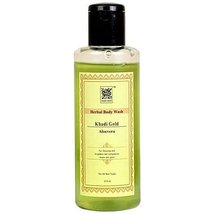Khadi Gold Aloe Vera Body Wash, 210 ml