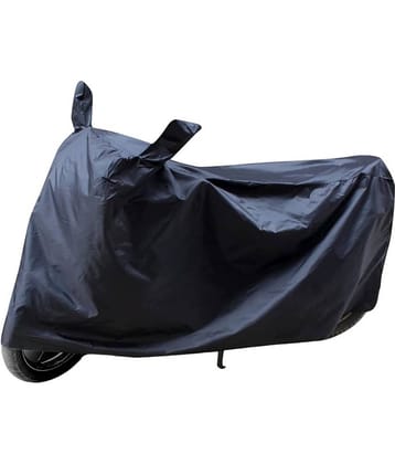 AutoRetail - Black Dust Proof Two Wheeler Polyster Cover With (Mirror Pocket) for HF Deluxe ( Pack of 1 )