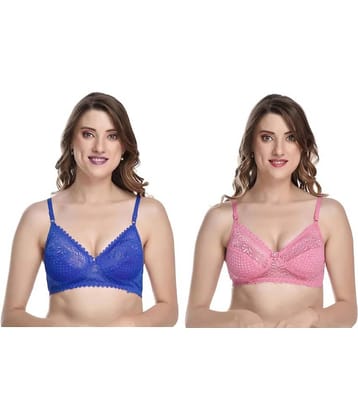 Kiran Enterprises Pack of 2 Net Women's Everyday Bra ( Multicolor )