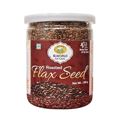 Elworld Agro & Organic Food Products Roasted Flaxseed 300g Elworld Agro & Organic Food Products Roasted Flaxseed 300g
