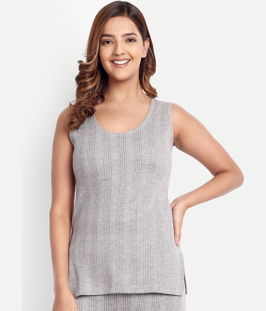 Zeffit Cotton Blend Thermal Tops - Grey Pack of 1