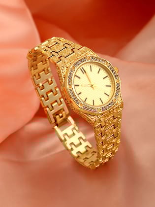 The Textured Round Watch-Watches