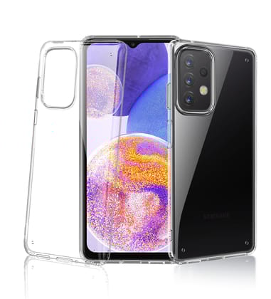 Ice Crystal Series Hybrid Transparent PC Military Grade TPU Back Cover for Samsung Galaxy A23 5G, Samsung Galaxy A23 4G, 6.6 inch, Clear