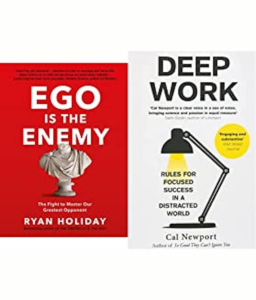 Ego is the Enemy + Deep Work: Rules for Focused Success in a Distracted World (Set of 2 Books)