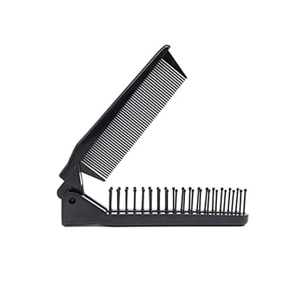 GITGRNTH Portable Travel Folding Comb Brush Compact Foldable Hair Brush For Travelling Pocket Size Comb Double Headed for Women & Men (Pack Of 1) GITGRNTH Portable Travel Folding Comb Brush Compact Foldable Hair Brush For Travelling Pocket Size Comb Doub