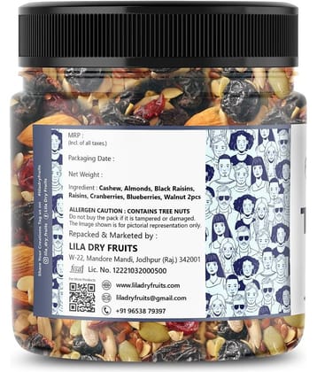 LILA DRY FRUITS Nuts Mix, Perfect Blend of Dry Fruits and Seeds Mixes 500gm