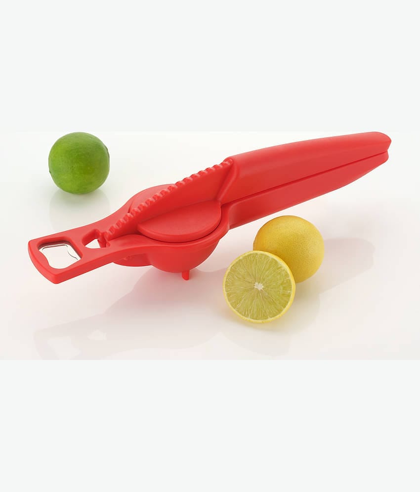 OFFYX Plastic Hand Juicer Plastic Hand Lemon Squeezer with Bottle Opener,2 in 1 Lemon Squeezer(Opener + Squeezer)
